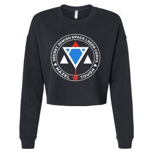 Secret Jewish Space Laser Corps Cropped Pullover Crew