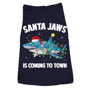 Santa Jaws Shark Christmas Lights Merry Sharkmas Xmas Doggie Tank