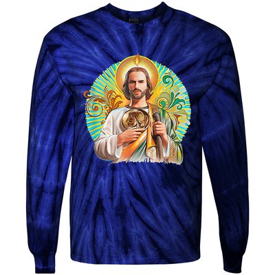 San Judas Tadeo Shirts San Judas Shirts Mexican Tie-Dye Long Sleeve Shirt