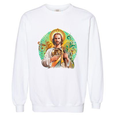 San Judas Tadeo Shirts San Judas Shirts Mexican Garment-Dyed Sweatshirt