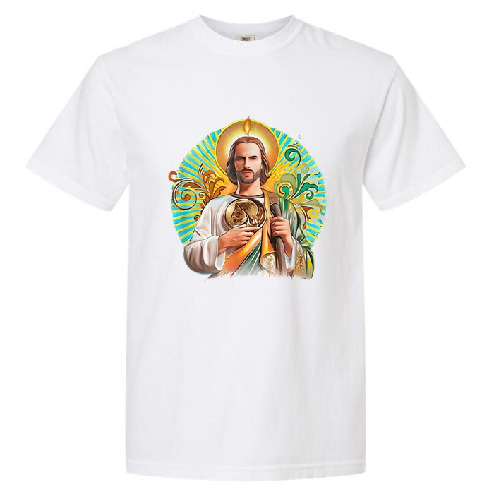 San Judas Tadeo Shirts San Judas Shirts Mexican Garment-Dyed Heavyweight T-Shirt