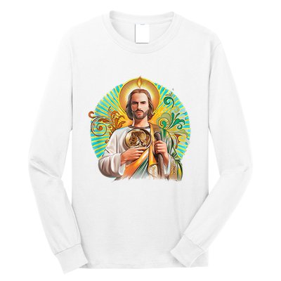 San Judas Tadeo Shirts San Judas Shirts Mexican Long Sleeve Shirt