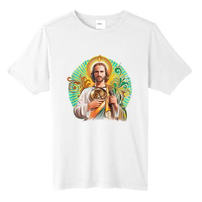 San Judas Tadeo Shirts San Judas Shirts Mexican Tall Fusion ChromaSoft Performance T-Shirt