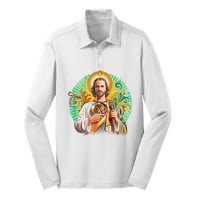 San Judas Tadeo Shirts San Judas Shirts Mexican Silk Touch Performance Long Sleeve Polo