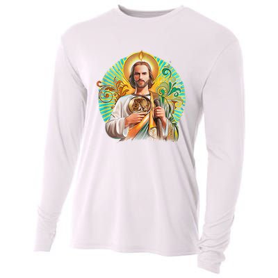 San Judas Tadeo Shirts San Judas Shirts Mexican Cooling Performance Long Sleeve Crew