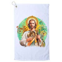 San Judas Tadeo Shirts San Judas Shirts Mexican Platinum Collection Golf Towel