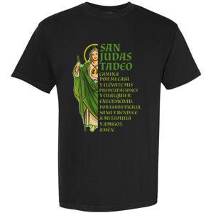 San Judas Tadeo Con OracióN Garment-Dyed Heavyweight T-Shirt