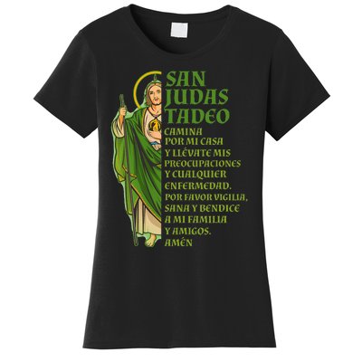 San Judas Tadeo Con OracióN Women's T-Shirt