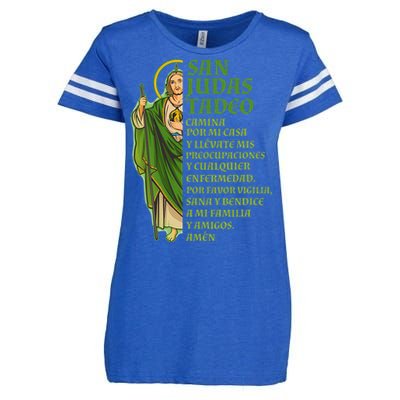 San Judas Tadeo Con OracióN Enza Ladies Jersey Football T-Shirt