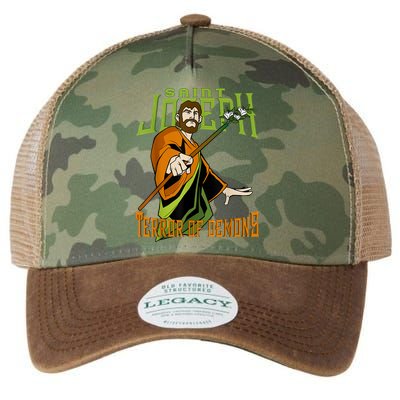 St Joseph Terror Of Demons Consecration 2021 Catholic Saint Legacy Tie Dye Trucker Hat