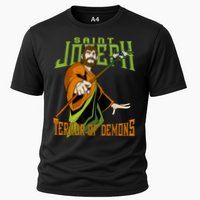 St Joseph Terror Of Demons Consecration 2021 Catholic Saint Cooling Performance Crew T-Shirt