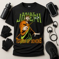 St Joseph Terror Of Demons Consecration 2021 Catholic Saint Cooling Performance Crew T-Shirt