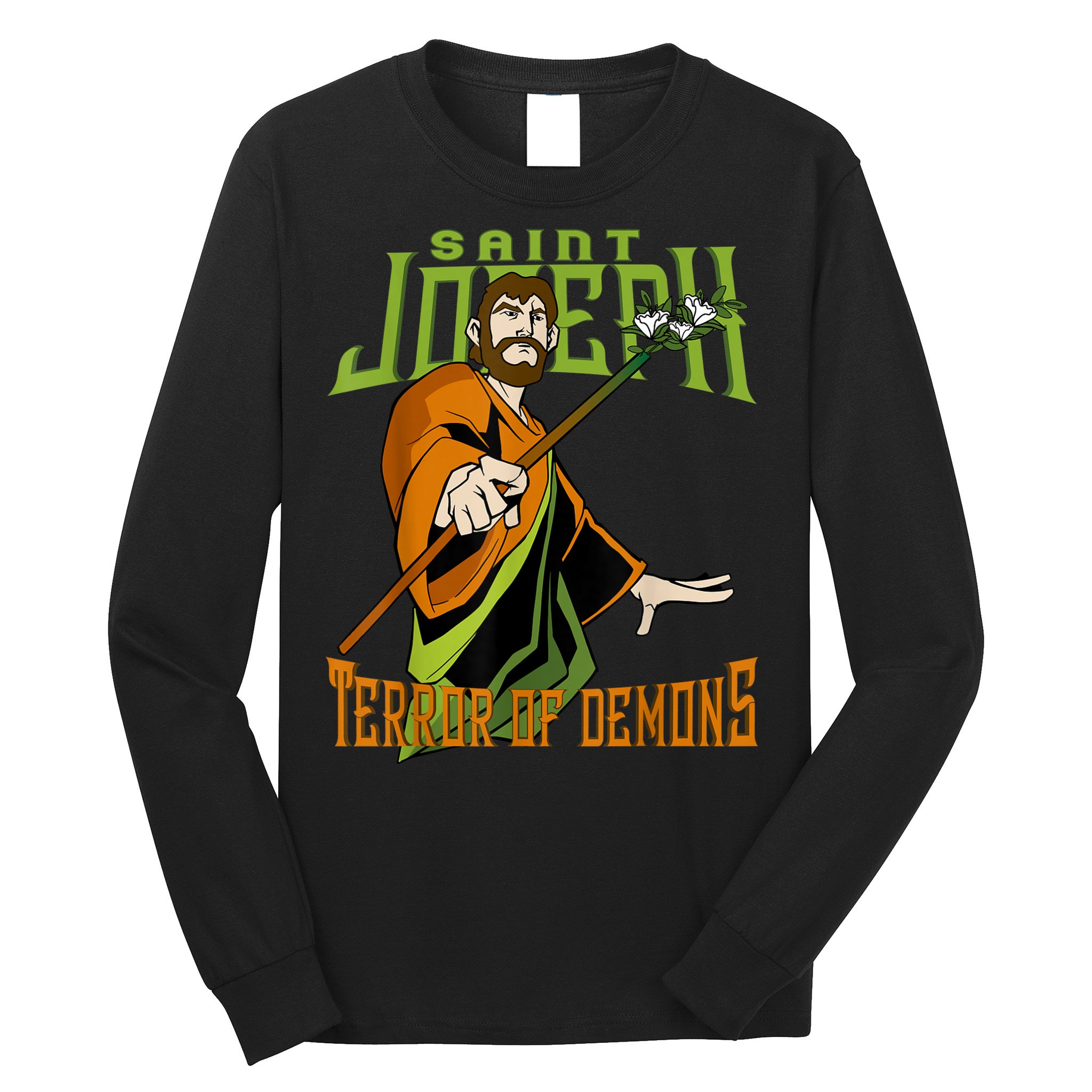 St Joseph Terror Of Demons Consecration 2021 Catholic Saint Long Sleeve Shirt
