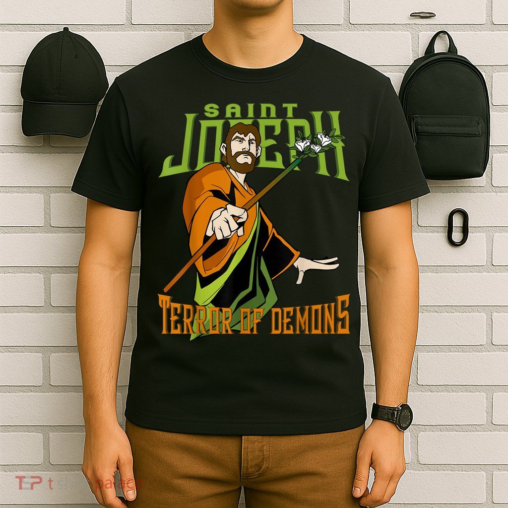 St Joseph Terror Of Demons Consecration 2021 Catholic Saint T-Shirt