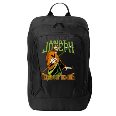 St Joseph Terror Of Demons Consecration 2021 Catholic Saint City Backpack