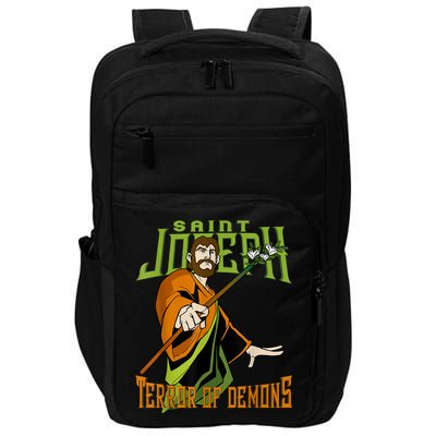 St Joseph Terror Of Demons Consecration 2021 Catholic Saint Impact Tech Backpack