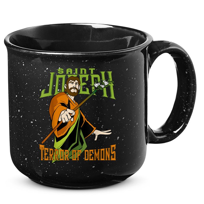 St Joseph Terror Of Demons Consecration 2021 Catholic Saint 15oz Campfire Ceramic Mug
