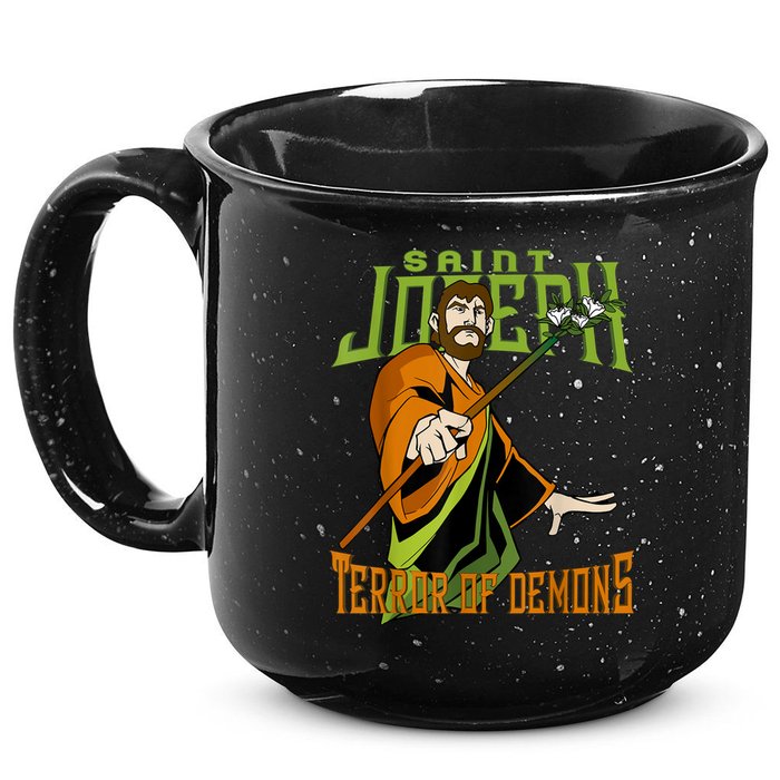 St Joseph Terror Of Demons Consecration 2021 Catholic Saint 15oz Campfire Ceramic Mug
