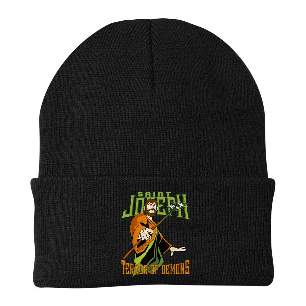 St Joseph Terror Of Demons Consecration 2021 Catholic Saint Beanie