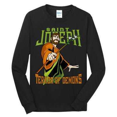 St Joseph Terror Of Demons Consecration 2021 Catholic Saint Tall Long Sleeve T-Shirt