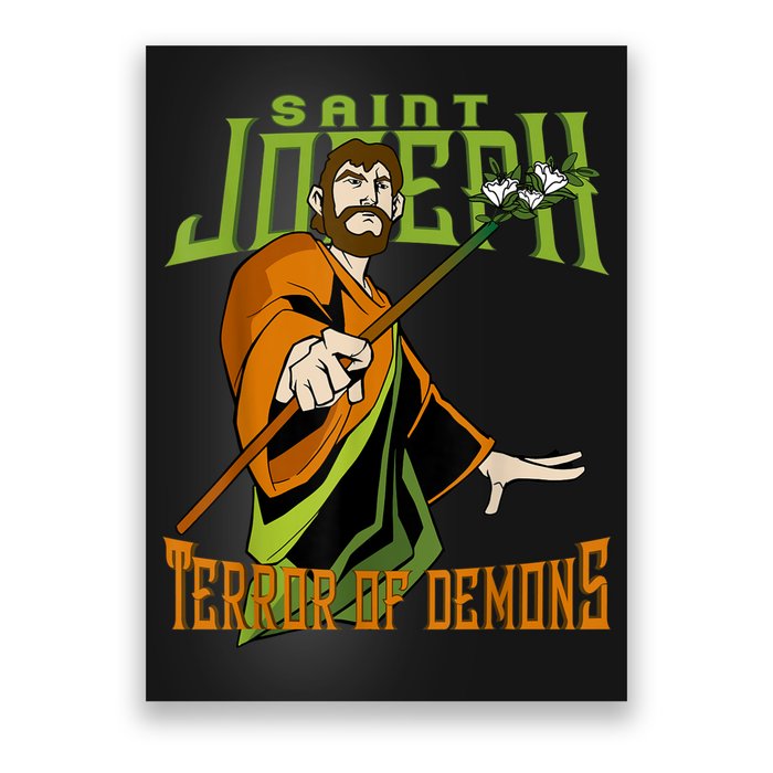 St Joseph Terror Of Demons Consecration 2021 Catholic Saint Poster