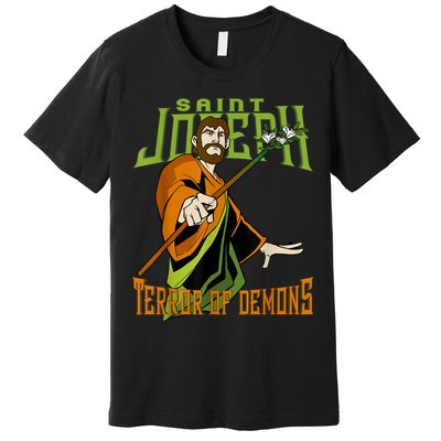 St Joseph Terror Of Demons Consecration 2021 Catholic Saint Premium T-Shirt