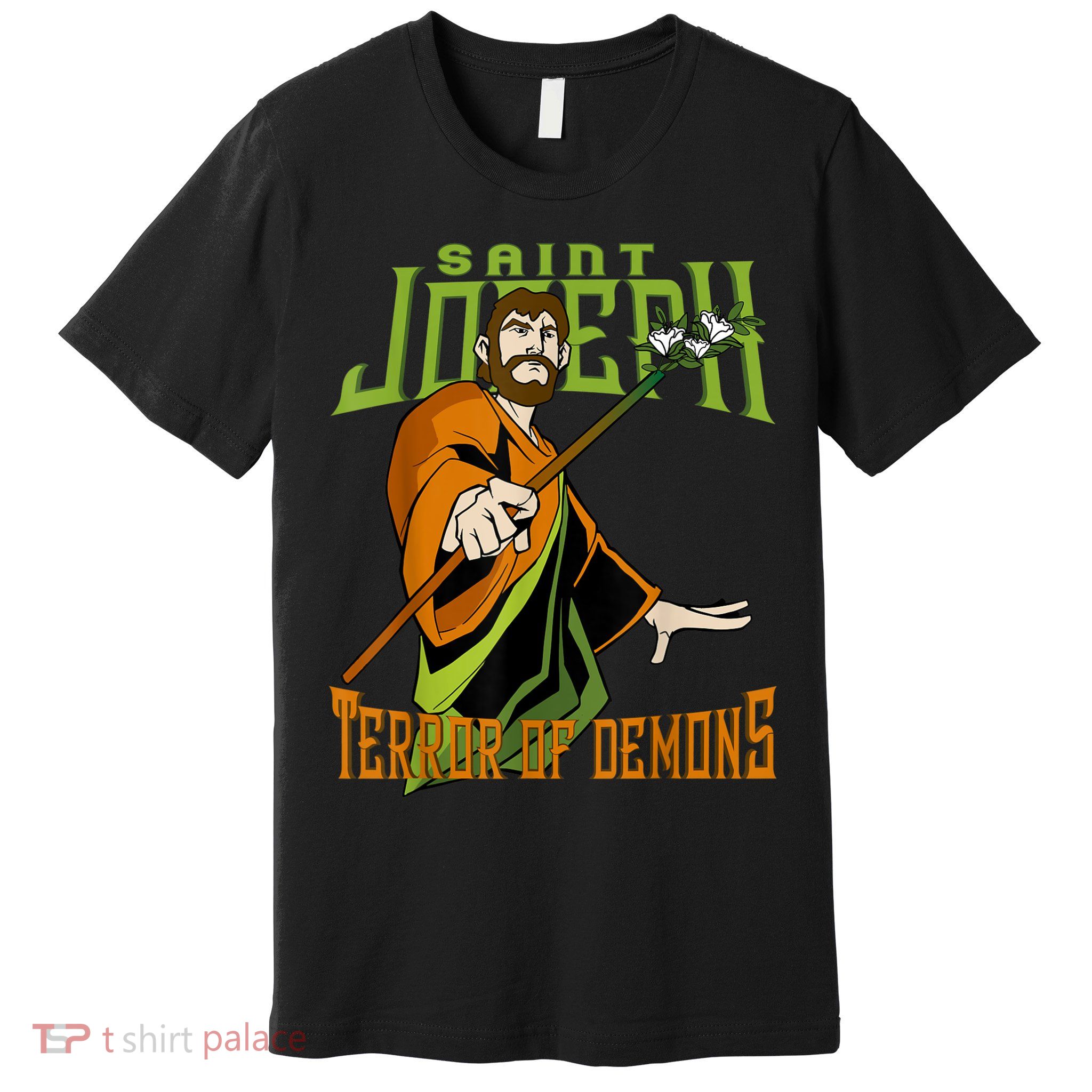 St Joseph Terror Of Demons Consecration 2021 Catholic Saint Premium T-Shirt