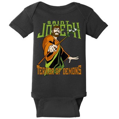St Joseph Terror Of Demons Consecration 2021 Catholic Saint Baby Bodysuit