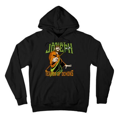 St Joseph Terror Of Demons Consecration 2021 Catholic Saint Tall Hoodie