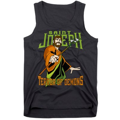 St Joseph Terror Of Demons Consecration 2021 Catholic Saint Tank Top