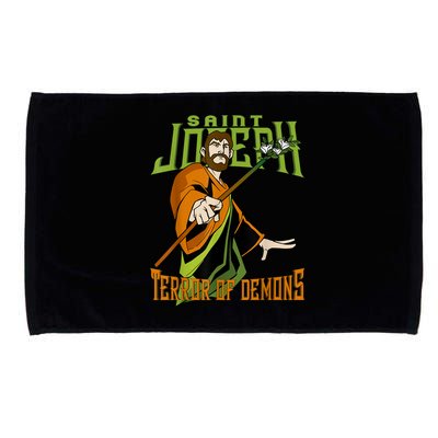 St Joseph Terror Of Demons Consecration 2021 Catholic Saint Microfiber Hand Towel