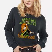 St Joseph Terror Of Demons Consecration 2021 Catholic Saint Cropped Pullover Crew