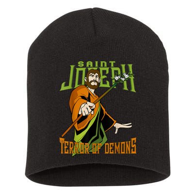 St Joseph Terror Of Demons Consecration 2021 Catholic Saint Short Acrylic Beanie