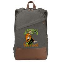 St Joseph Terror Of Demons Consecration 2021 Catholic Saint Cotton Canvas Backpack