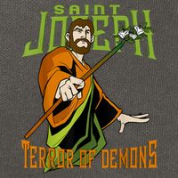 St Joseph Terror Of Demons Consecration 2021 Catholic Saint Cotton Canvas Backpack