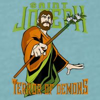 St Joseph Terror Of Demons Consecration 2021 Catholic Saint Sueded Cloud Jersey T-Shirt