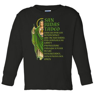 San Judas Tadeo gracias por protegerme christian Toddler Long Sleeve Shirt