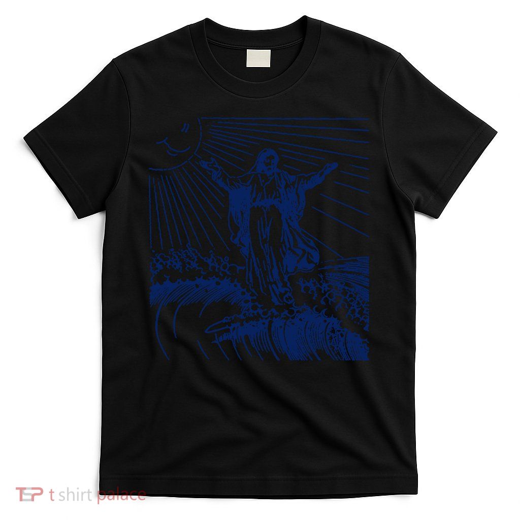 Surfing Jesus T Shirt Vintage Surfing T Shirt Surf Jesus Shirt 80s Surfer Tees T-Shirt