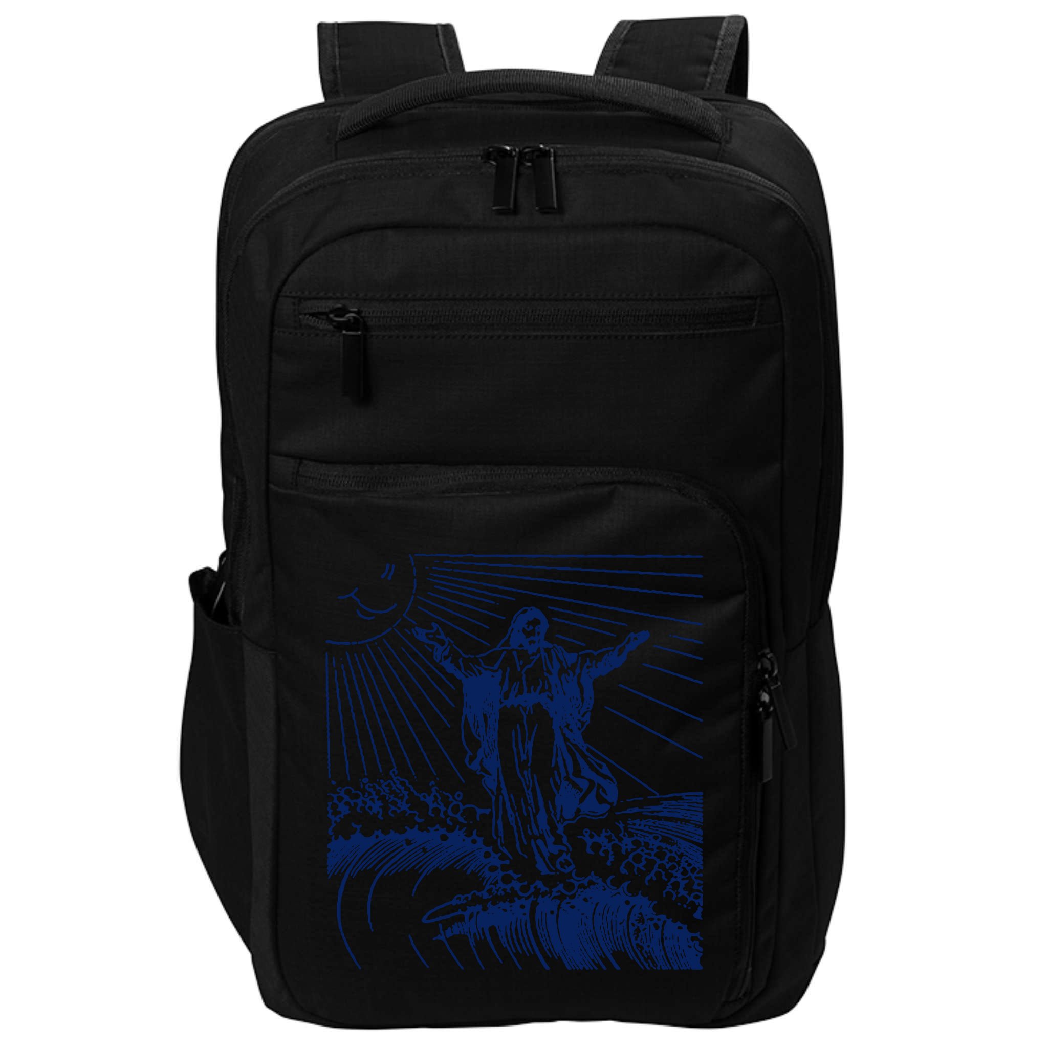Surfing Jesus T Shirt Vintage Surfing T Shirt Surf Jesus Shirt 80s Surfer Tees Impact Tech Backpack