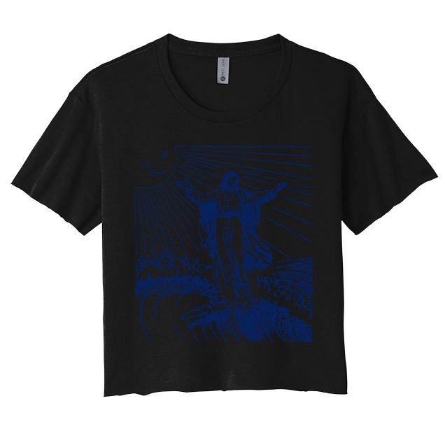 Surfing Jesus T Shirt Vintage Surfing T Shirt Surf Jesus Shirt 80s Surfer Tees Crop Top