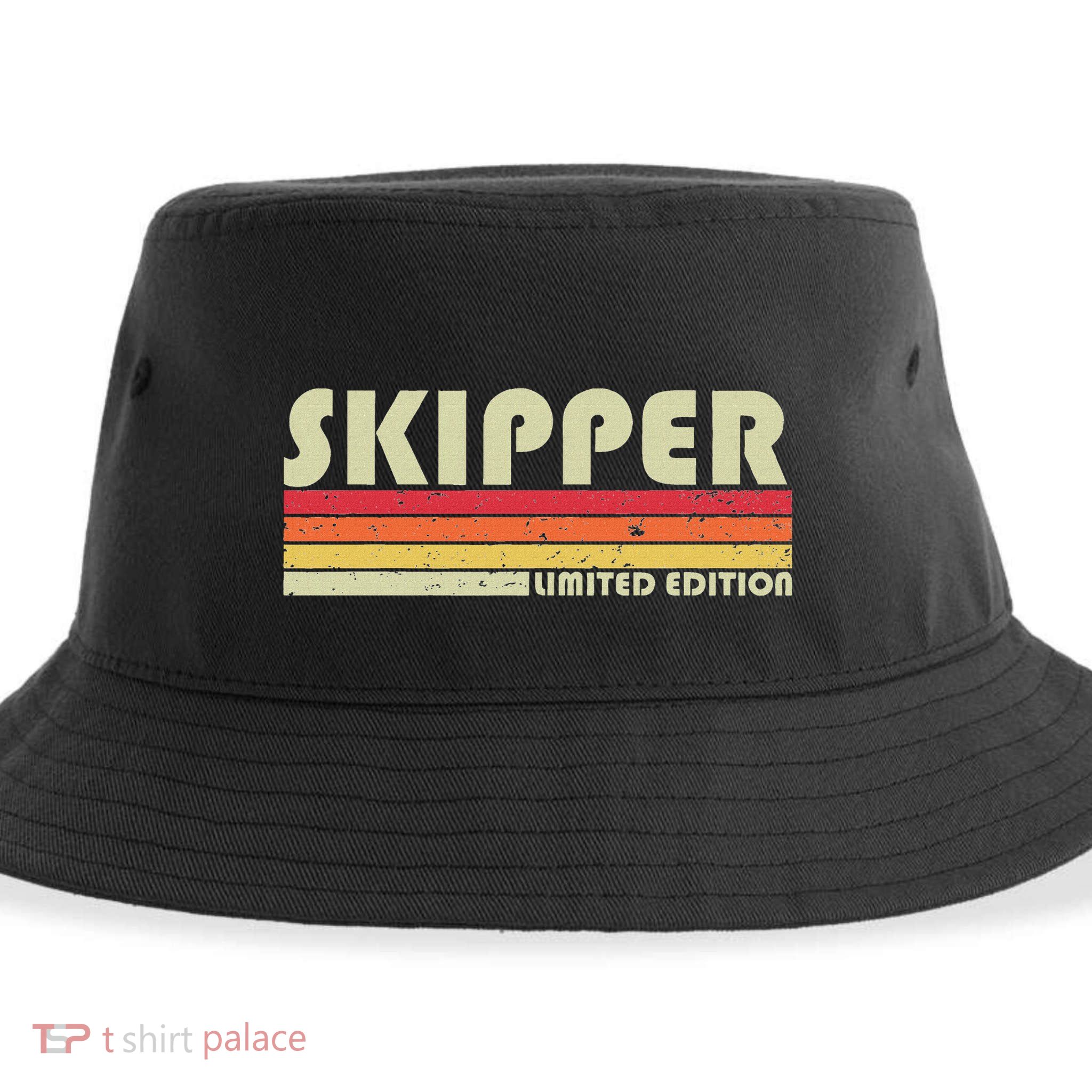Skipper Job Title Profession Birthday Worker Sustainable Bucket Hat