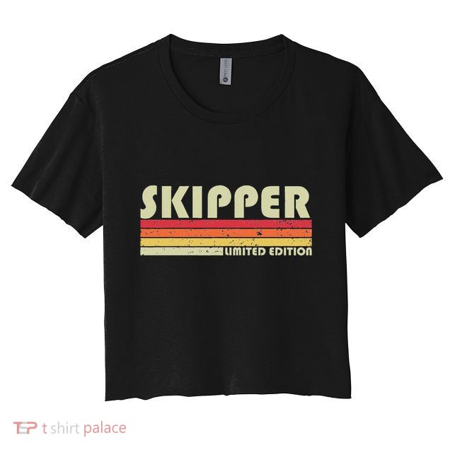 Skipper Job Title Profession Birthday Worker Crop Top