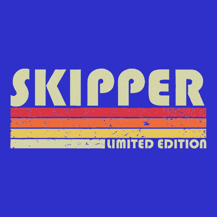 Skipper Job Title Profession Birthday Worker T-Shirt