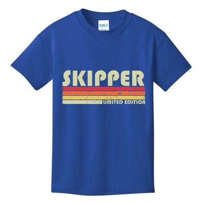 Skipper Job Title Profession Birthday Worker Kids T-Shirt