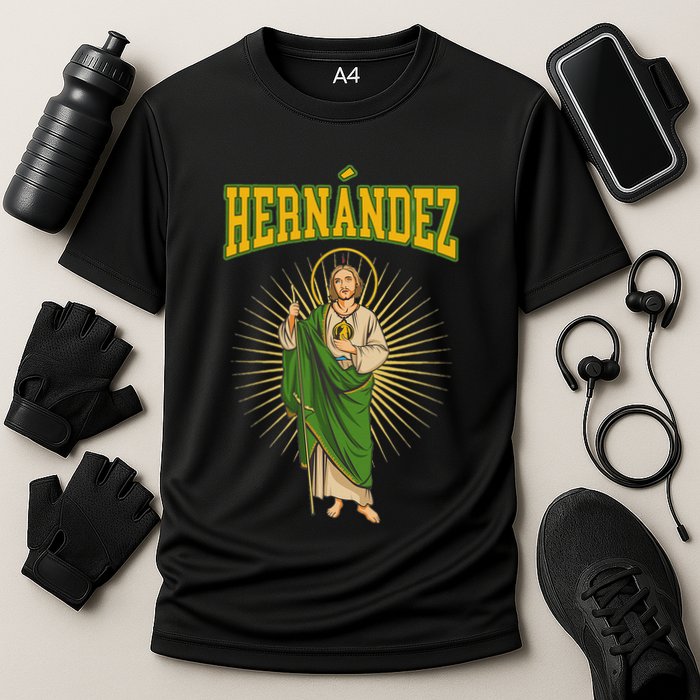 San Judas Tadeo Con Apellido HernáNdez Cooling Performance Crew T-Shirt
