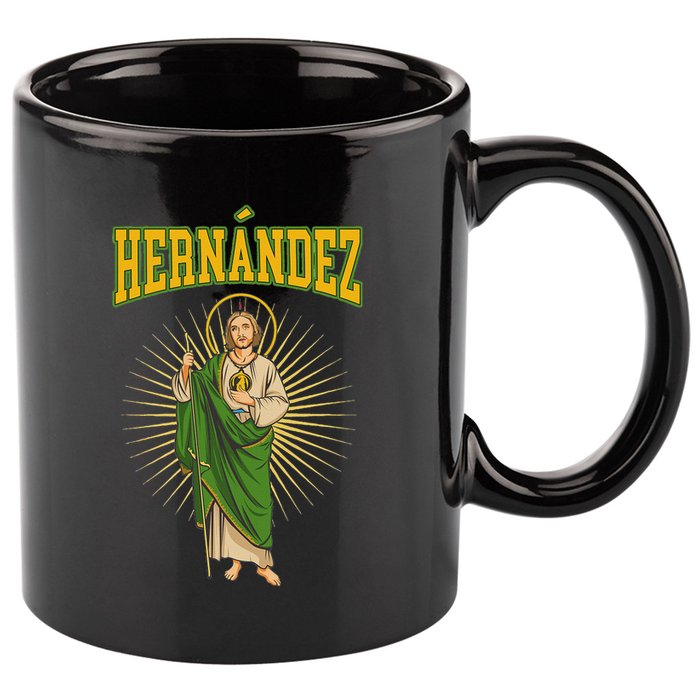 San Judas Tadeo Con Apellido HernáNdez 11oz C Handle Ceramic Mug