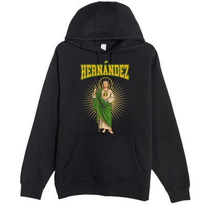 San Judas Tadeo Con Apellido HernáNdez Premium Pullover Hoodie