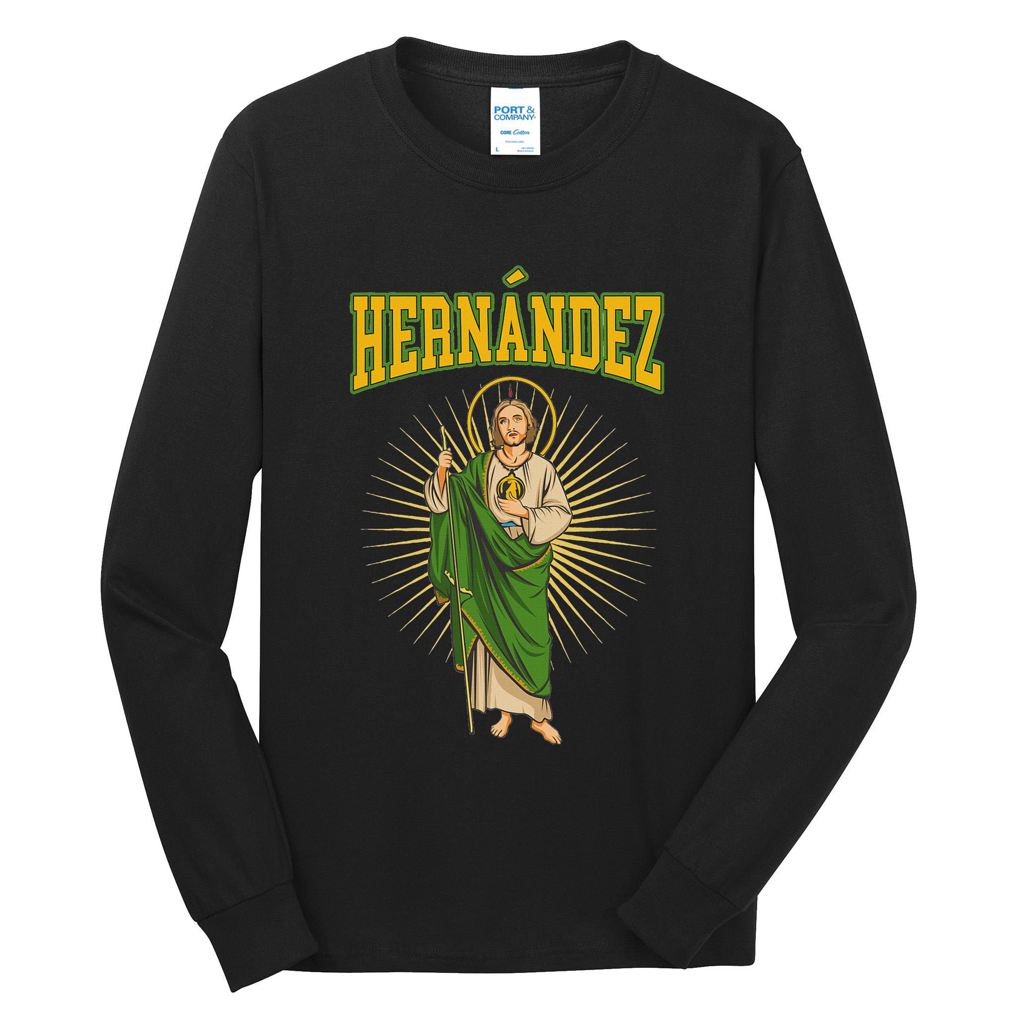 San Judas Tadeo Con Apellido HernáNdez Tall Long Sleeve T-Shirt