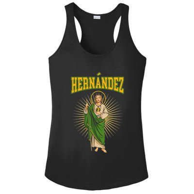 San Judas Tadeo Con Apellido HernáNdez Ladies PosiCharge Competitor Racerback Tank