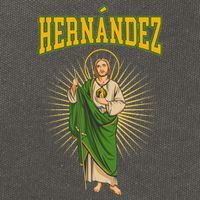 San Judas Tadeo Con Apellido HernáNdez Cotton Canvas Backpack